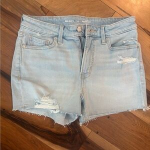 Old Navy Light Wash Distressed Jean Shorts